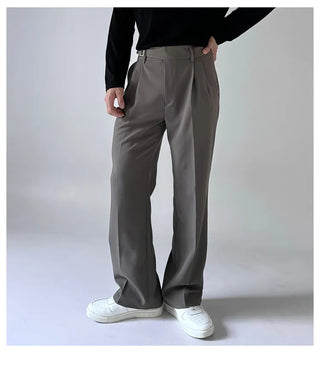 gray draped pants