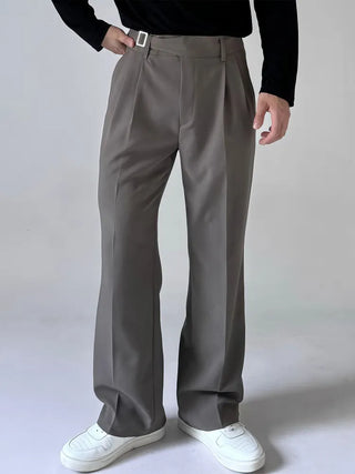 gray draped pants