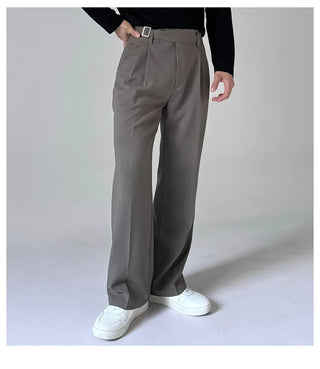 gray draped pants