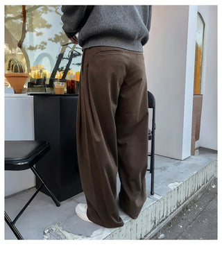 pleated casual pants