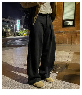 pleated casual pants