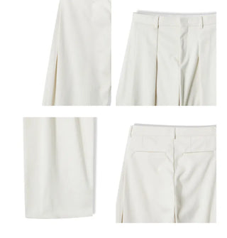 pleated casual pants