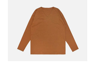 V-neck long tee
