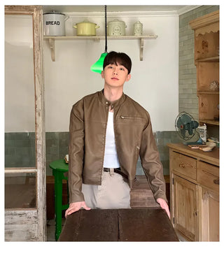 leather stand collar