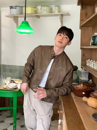 leather stand collar