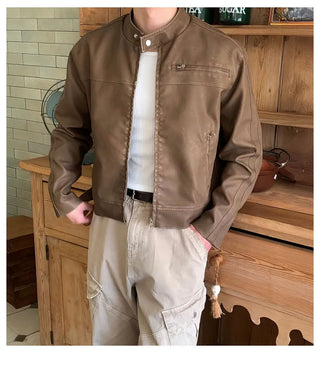 leather stand collar