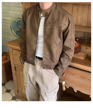 leather stand collar