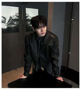 leather stand collar