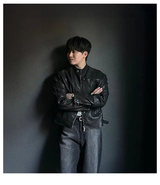 leather stand collar