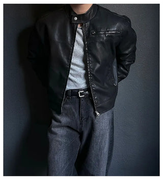 leather stand collar