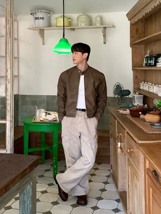 leather stand collar