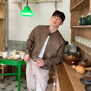 leather stand collar