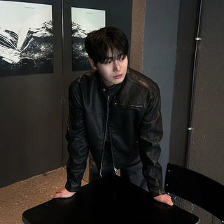 leather stand collar