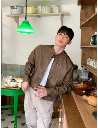 leather stand collar