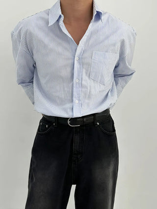 vertical stripe shirt
