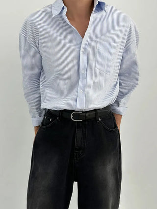 vertical stripe shirt
