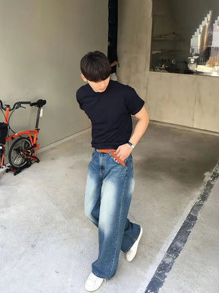 blue vintage jeans