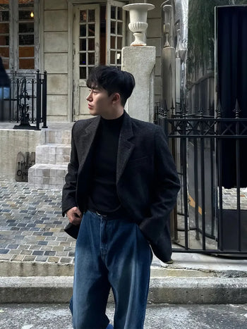black suit jacket