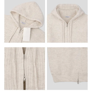 striped knit cardigan