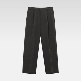 black straight pants