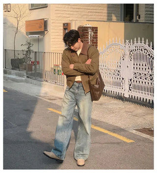 contrast lapel jacket