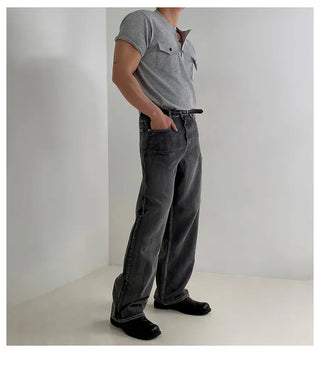 washed gradient jeans