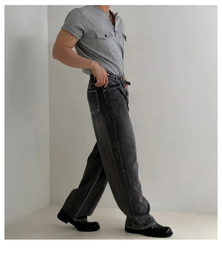 washed gradient jeans