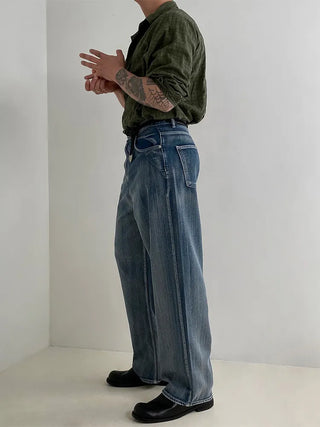 washed gradient jeans