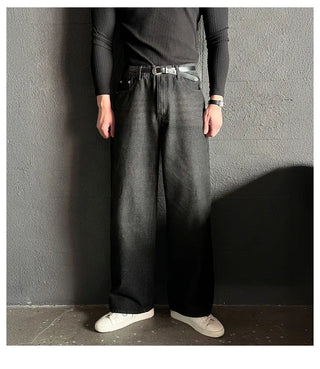 black straight jeans