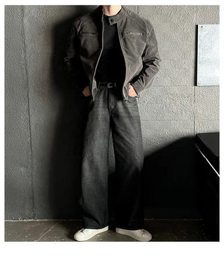 black straight jeans