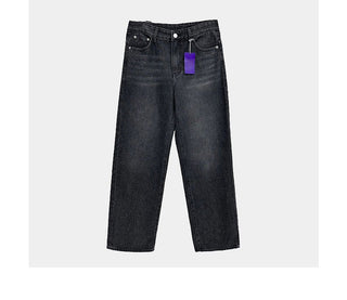 black straight jeans