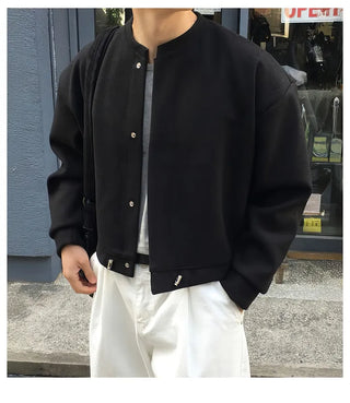 black cardigan coat