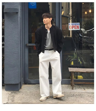 black cardigan coat