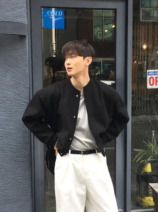 black cardigan coat