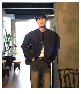 black cardigan coat
