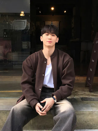 black cardigan coat