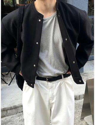 black cardigan coat