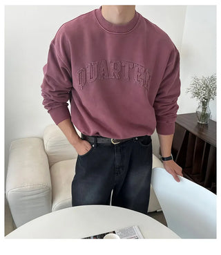 blue patch sweater