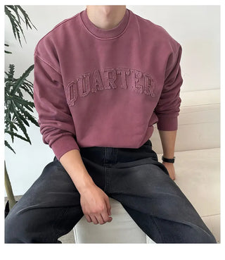 blue patch sweater