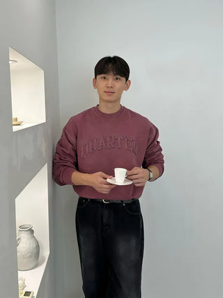 blue patch sweater