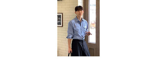 vertical stripe shirt