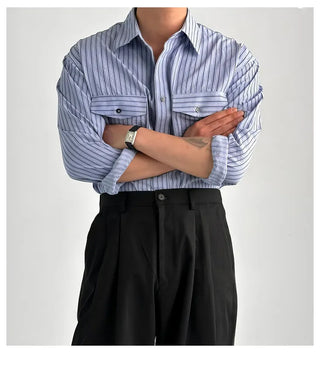 vertical stripe shirt