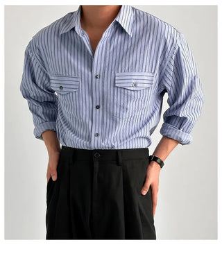 vertical stripe shirt