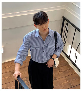 vertical stripe shirt