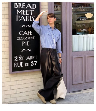 vertical stripe shirt