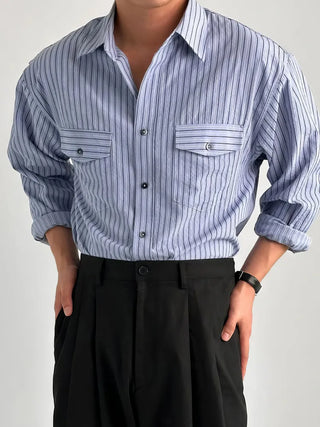vertical stripe shirt