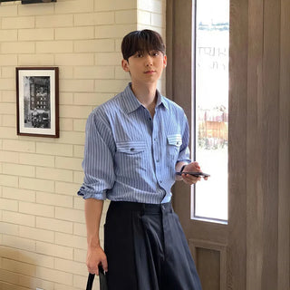 vertical stripe shirt