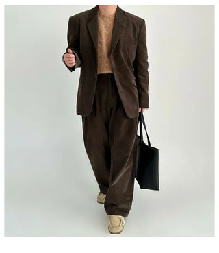 corduroy suit set