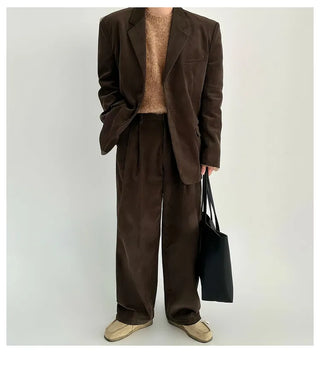 corduroy suit set