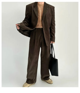 corduroy suit set